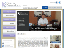 Tablet Screenshot of clinicadecolonyrecto.com.mx